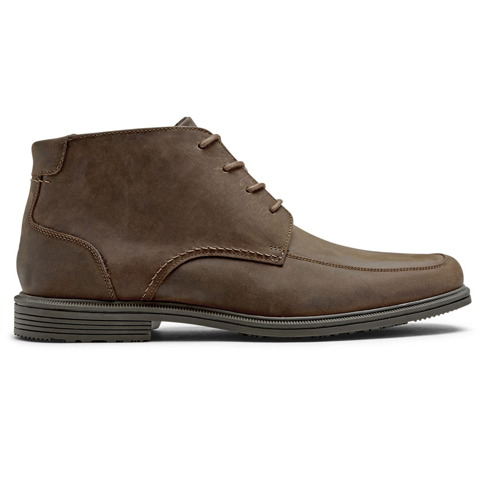 Rockport Mens Boots Brown - Taylor Waterproof Chukka - UK 458-WJEFHM